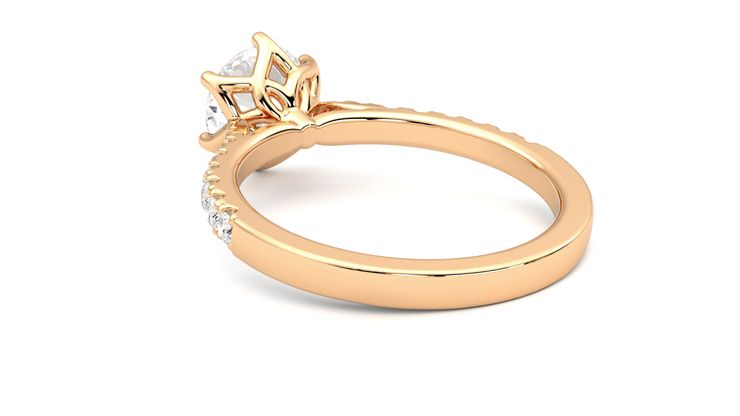 Taylor & Hart Splendor Round Engagement Ring 360 degree image 17