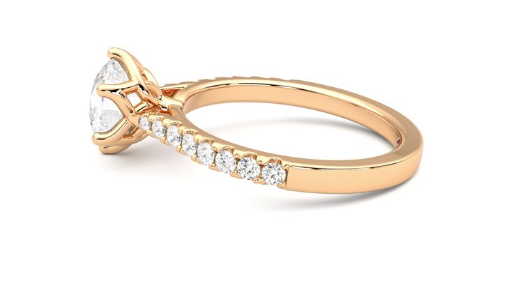 Taylor & Hart Splendor Round Engagement Ring 360 degree image 20