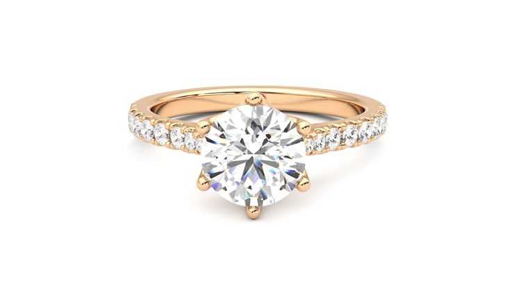 Taylor & Hart Splendor Round Engagement Ring 360 degree image 29
