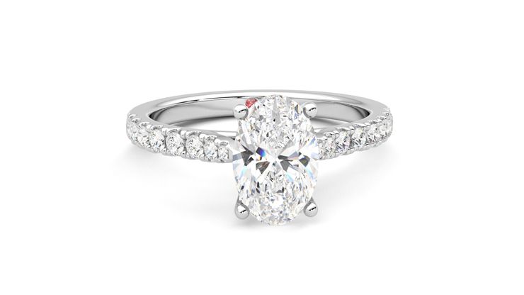 Taylor & Hart Splendor Oval Engagement Ring 360 degree image 2