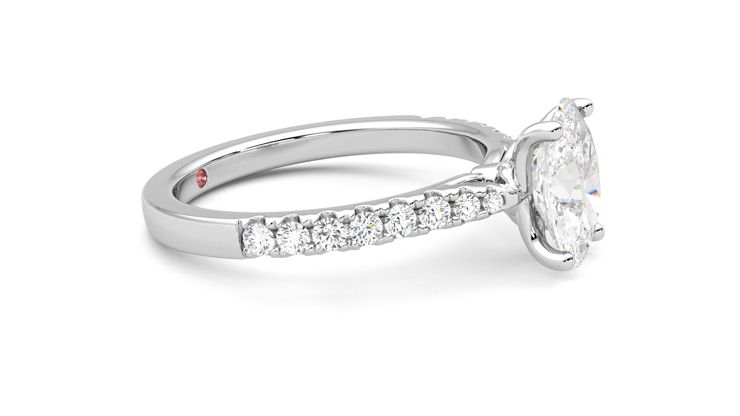 Taylor & Hart Splendor Oval Engagement Ring 360 degree image 8