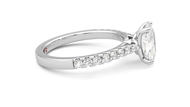 Taylor & Hart Splendor Oval Engagement Ring 360 degree image 9