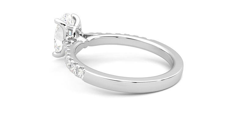 Taylor & Hart Splendor Oval Engagement Ring 360 degree image 18