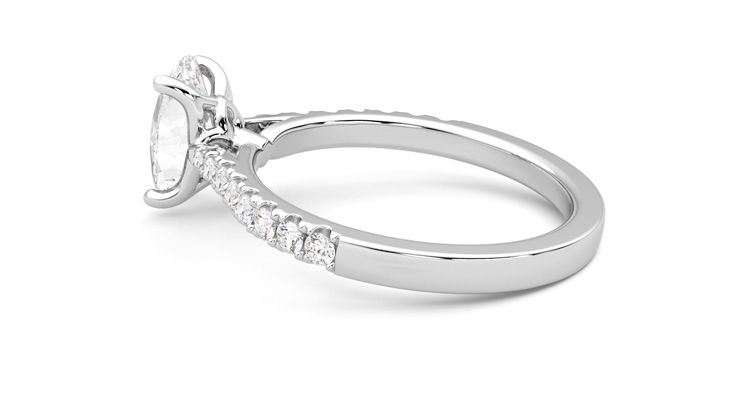 Taylor & Hart Splendor Oval Engagement Ring 360 degree image 19