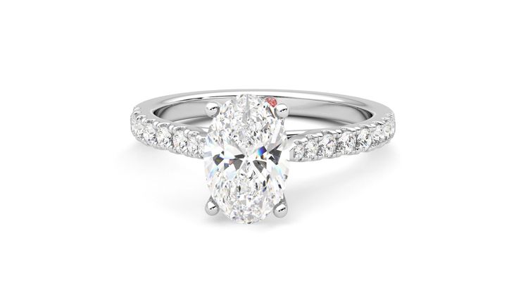 Taylor & Hart Splendor Oval Engagement Ring 360 degree image 28