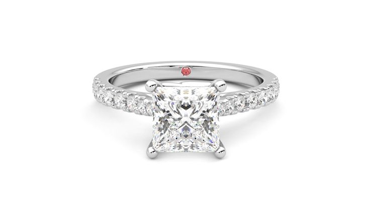Taylor & Hart Splendor Princess Engagement Ring 360 degree image 0