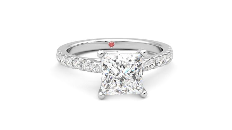 Taylor & Hart Splendor Princess Engagement Ring 360 degree image 2