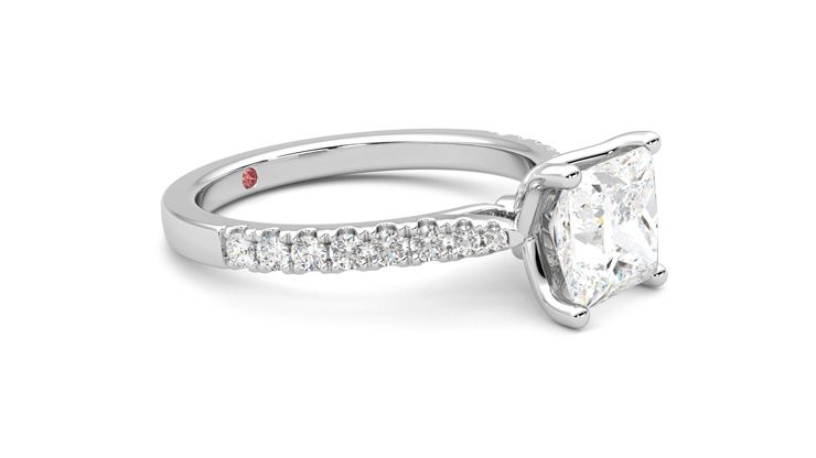Taylor & Hart Splendor Princess Engagement Ring 360 degree image 7