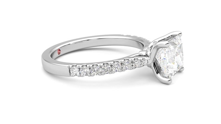 Taylor & Hart Splendor Princess Engagement Ring 360 degree image 8