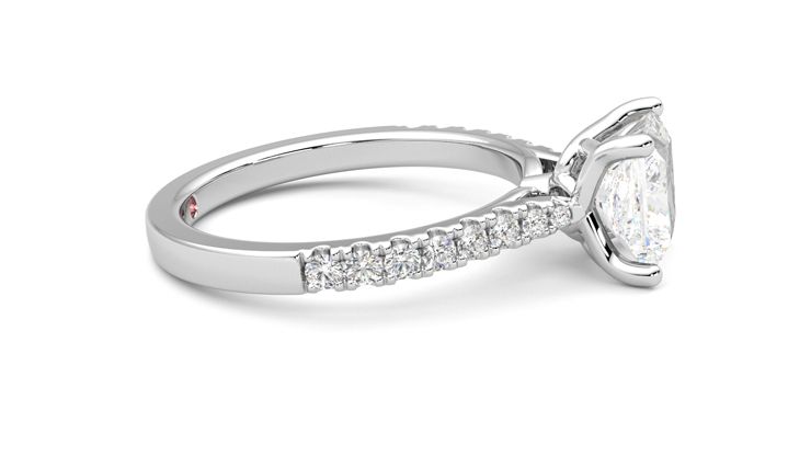 Taylor & Hart Splendor Princess Engagement Ring 360 degree image 9