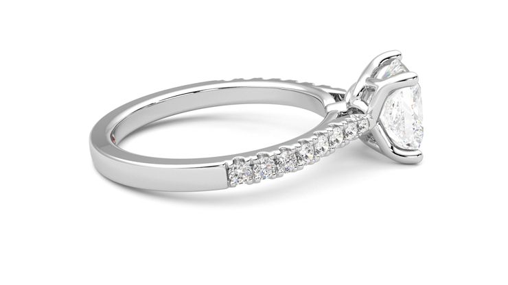 Taylor & Hart Splendor Princess Engagement Ring 360 degree image 10