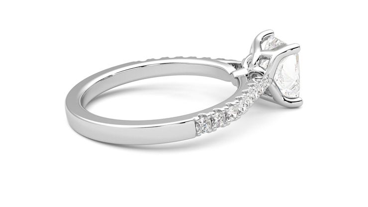 Taylor & Hart Splendor Princess Engagement Ring 360 degree image 11