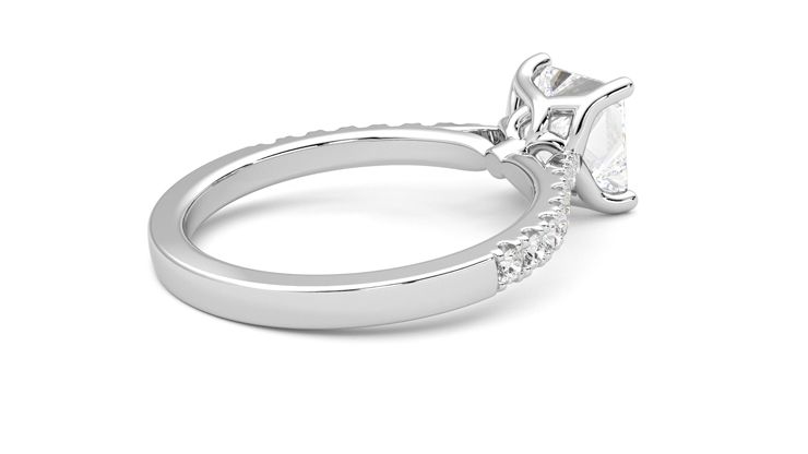 Taylor & Hart Splendor Princess Engagement Ring 360 degree image 12
