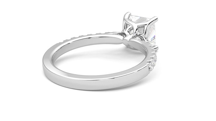 Taylor & Hart Splendor Princess Engagement Ring 360 degree image 13