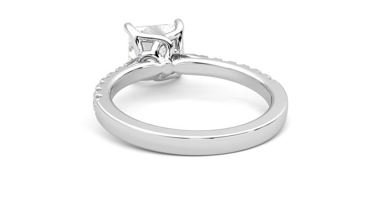 Taylor & Hart Splendor Princess Engagement Ring 360 degree image 16