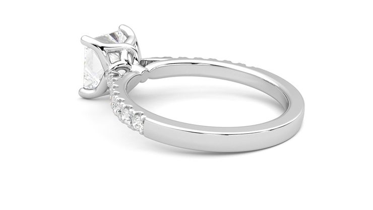 Taylor & Hart Splendor Princess Engagement Ring 360 degree image 18