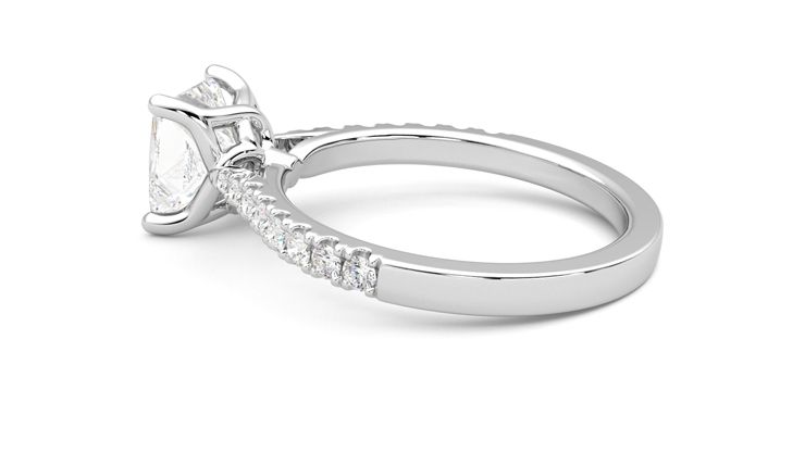 Taylor & Hart Splendor Princess Engagement Ring 360 degree image 19