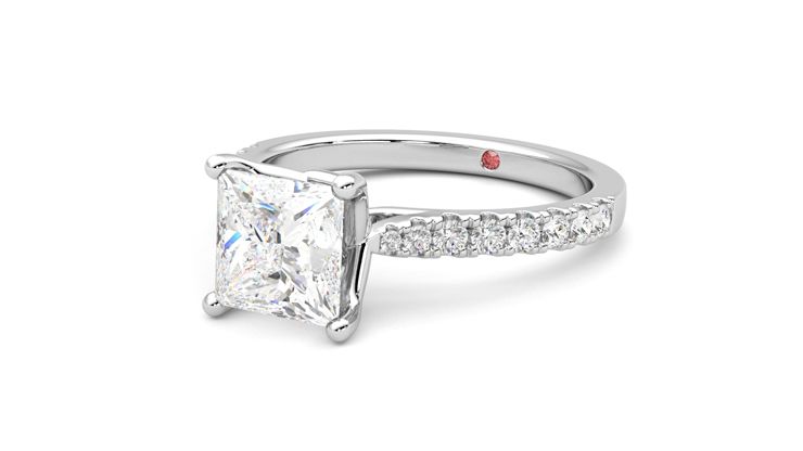 Taylor & Hart Splendor Princess Engagement Ring 360 degree image 25