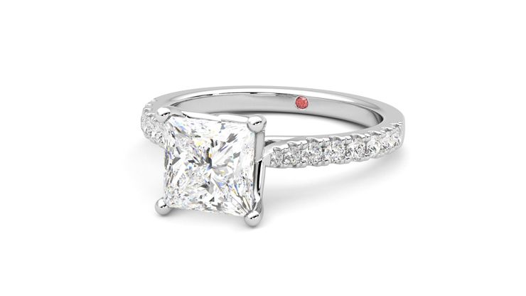 Taylor & Hart Splendor Princess Engagement Ring 360 degree image 26