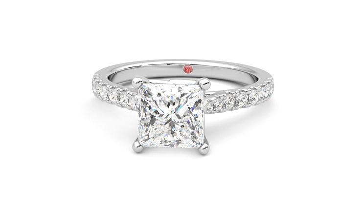 Taylor & Hart Splendor Princess Engagement Ring 360 degree image 28