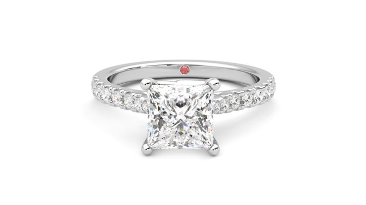 Taylor & Hart Splendor Princess Engagement Ring 360 degree image 29