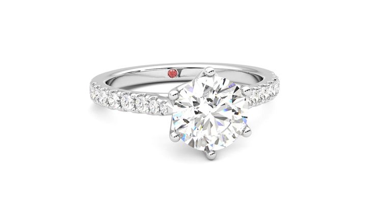 Taylor & Hart Splendor Round Engagement Ring 360 degree image 3
