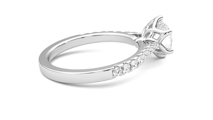 Taylor & Hart Splendor Round Engagement Ring 360 degree image 11