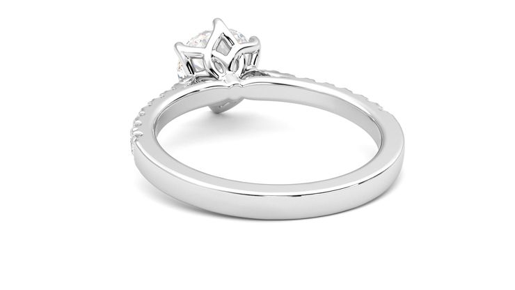 Taylor & Hart Splendor Round Engagement Ring 360 degree image 16