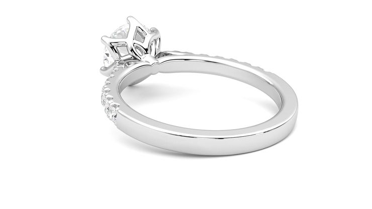 Taylor & Hart Splendor Round Engagement Ring 360 degree image 17