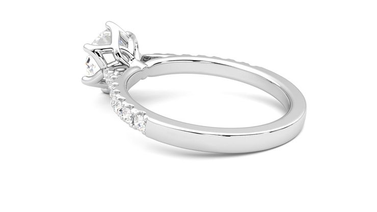 Taylor & Hart Splendor Round Engagement Ring 360 degree image 18