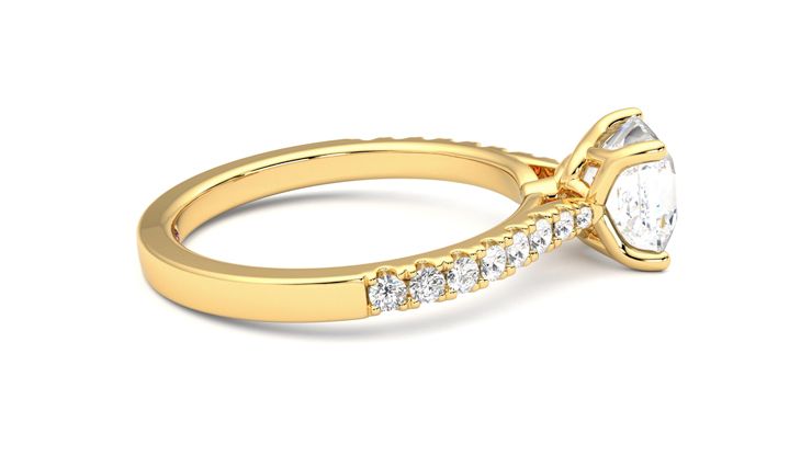 Taylor & Hart Splendor Asscher Engagement Ring 360 degree image 10