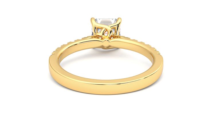 Taylor & Hart Splendor Asscher Engagement Ring 360 degree image 15