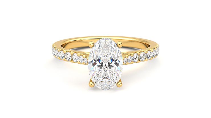 Taylor & Hart Splendor Oval Engagement Ring 360 degree image 0
