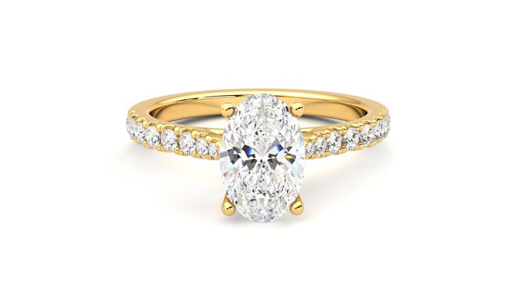 Taylor & Hart Splendor Oval Engagement Ring 360 degree image 2