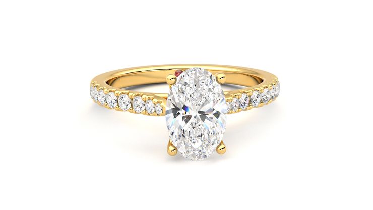 Taylor & Hart Splendor Oval Engagement Ring 360 degree image 3