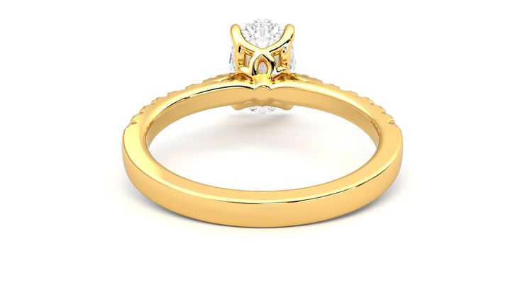 Taylor & Hart Splendor Oval Engagement Ring 360 degree image 16