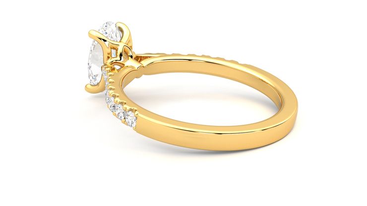 Taylor & Hart Splendor Oval Engagement Ring 360 degree image 19