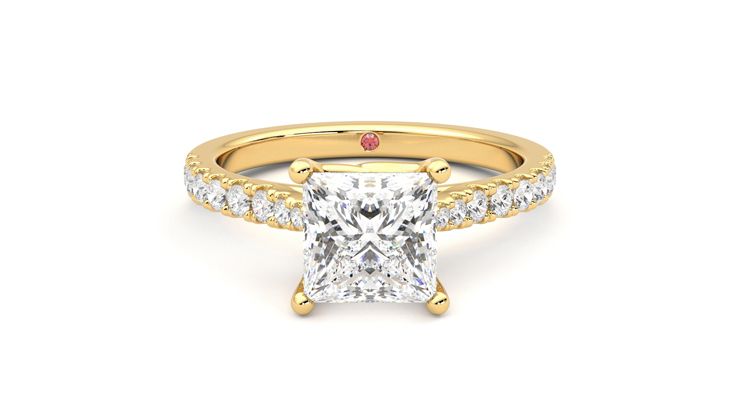 Taylor & Hart Splendor Princess Engagement Ring 360 degree image 0