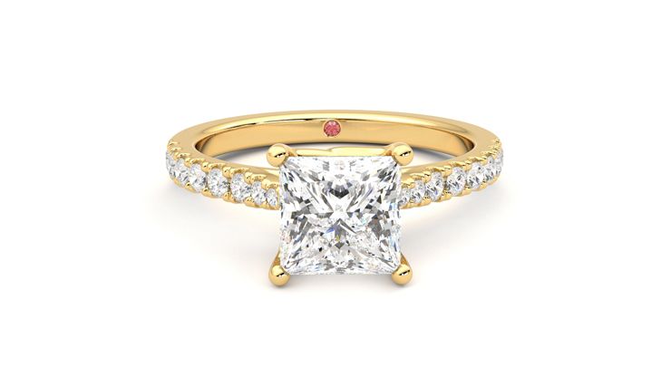 Taylor & Hart Splendor Princess Engagement Ring 360 degree image 1