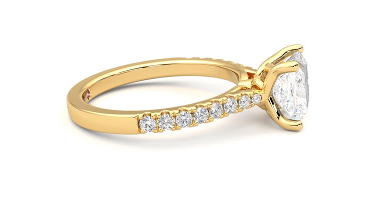 Taylor & Hart Splendor Princess Engagement Ring 360 degree image 9
