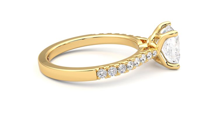 Taylor & Hart Splendor Princess Engagement Ring 360 degree image 10