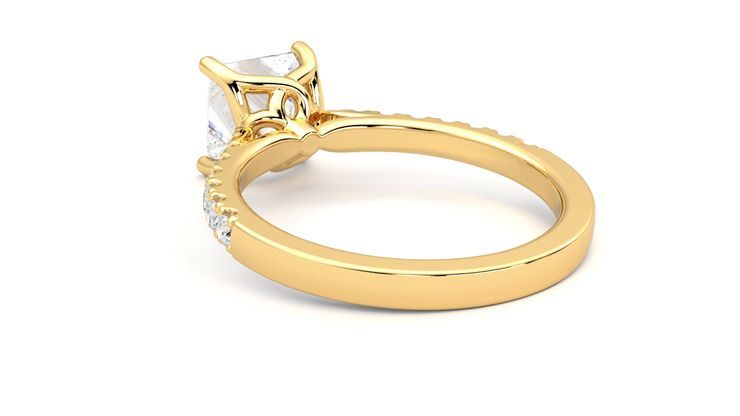 Taylor & Hart Splendor Princess Engagement Ring 360 degree image 17