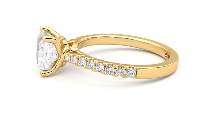 Taylor & Hart Splendor Princess Engagement Ring 360 degree image 21