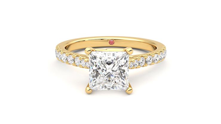 Taylor & Hart Splendor Princess Engagement Ring 360 degree image 29
