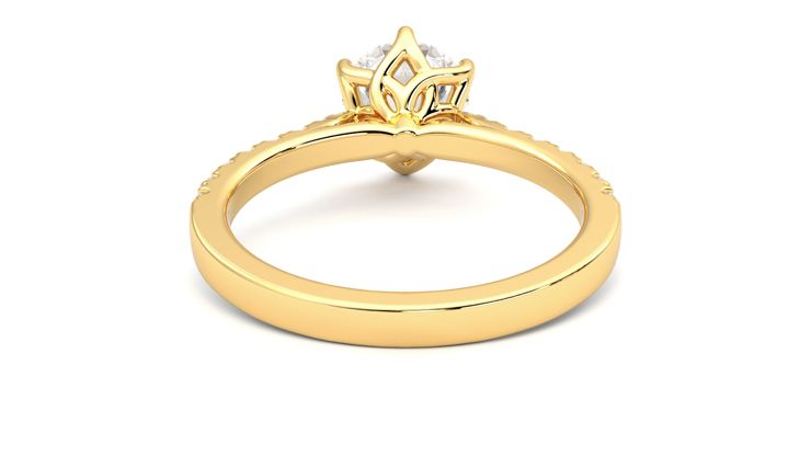 Taylor & Hart Splendor Round Engagement Ring 360 degree image 15