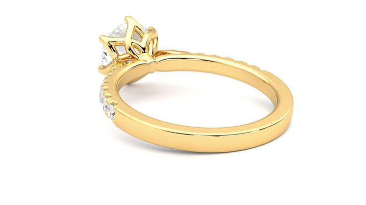 Taylor & Hart Splendor Round Engagement Ring 360 degree image 17