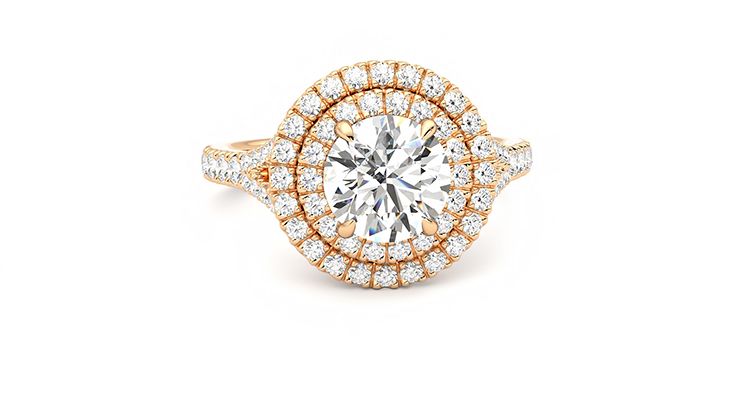 Taylor & Hart Stella Round Engagement Ring 360 degree image 1