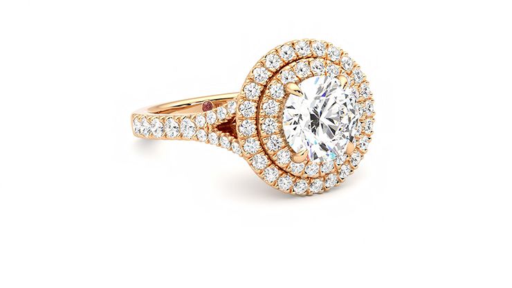 Taylor & Hart Stella Round Engagement Ring 360 degree image 4