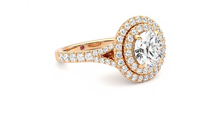 Taylor & Hart Stella Round Engagement Ring 360 degree image 5