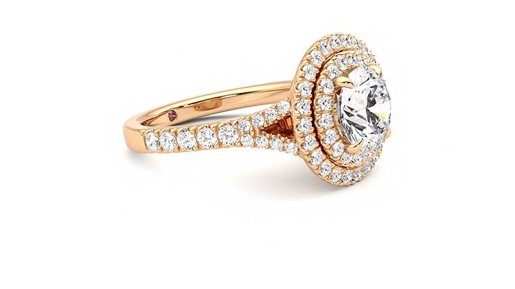 Taylor & Hart Stella Round Engagement Ring 360 degree image 6